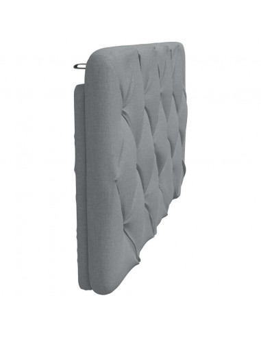 Cuscino Testiera Grigio Chiaro 100 cm in Tessuto
