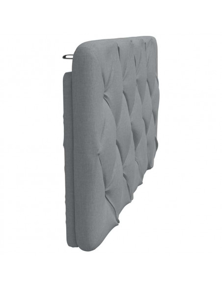 Cuscino Testiera Grigio Chiaro 100 cm in Tessuto
