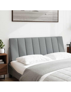 Cuscino Testiera Grigio Chiaro 120 cm in Tessuto