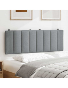 Cuscino Testiera Grigio Chiaro 120 cm in Tessuto 2