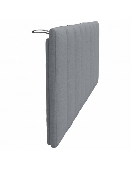 Cuscino Testiera Grigio Chiaro 120 cm in Tessuto