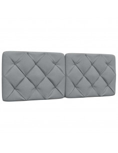 Cuscino Testiera Grigio Chiaro 120 cm in Tessuto