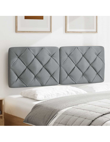 Cuscino Testiera Grigio Chiaro 120 cm in Tessuto