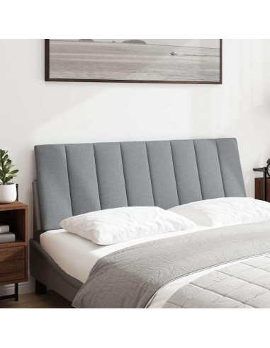 Cuscino Testiera Grigio Chiaro 140 cm in Tessuto