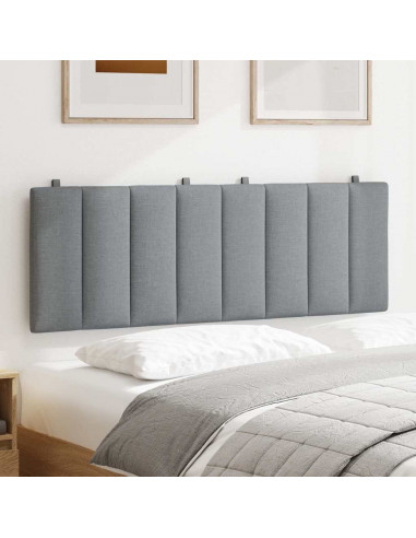 Cuscino Testiera Grigio Chiaro 140 cm in Tessuto