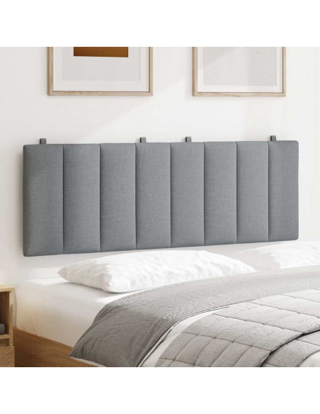 Cuscino Testiera Grigio Chiaro 140 cm in Tessuto