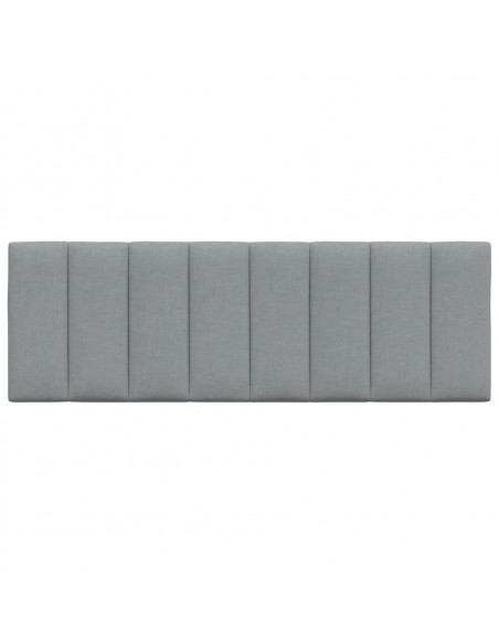Cuscino Testiera Grigio Chiaro 140 cm in Tessuto