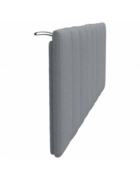 Cuscino Testiera Grigio Chiaro 140 cm in Tessuto