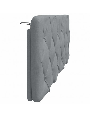 Cuscino Testiera Grigio Chiaro 140 cm in Tessuto