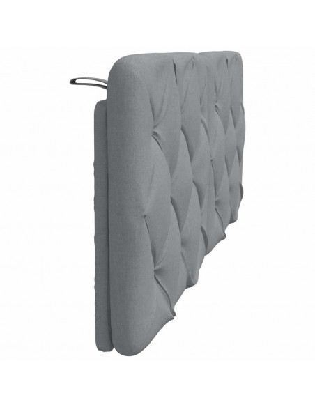 Cuscino Testiera Grigio Chiaro 140 cm in Tessuto