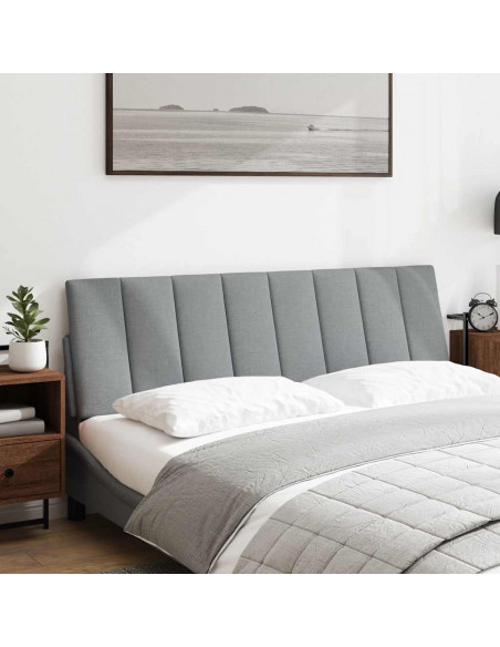 Cuscino Testiera Grigio Chiaro 160 cm in Tessuto