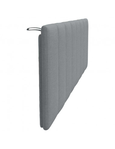 Cuscino Testiera Grigio Chiaro 160 cm in Tessuto