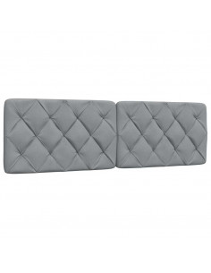 Cuscino Testiera Grigio Chiaro 160 cm in Tessuto