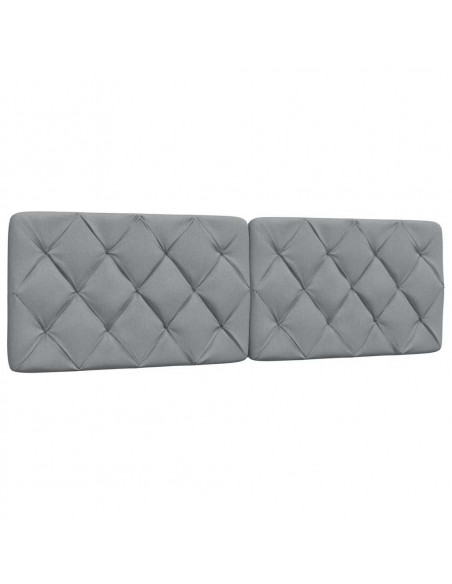 Cuscino Testiera Grigio Chiaro 160 cm in Tessuto