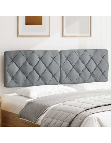 Cuscino Testiera Grigio Chiaro 160 cm in Tessuto