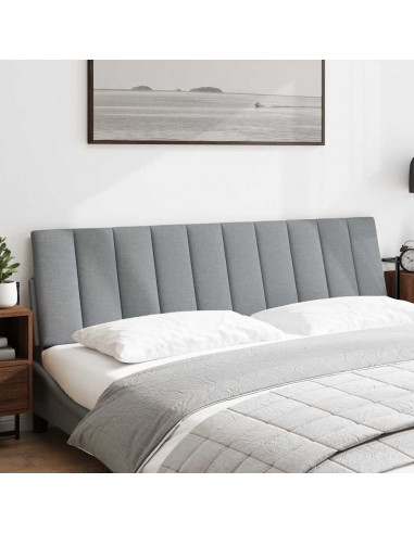 Cuscino Testiera Grigio Chiaro 180 cm in Tessuto