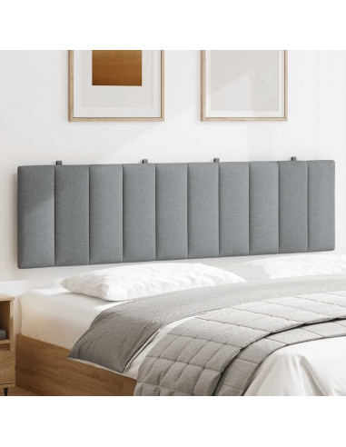 Cuscino Testiera Grigio Chiaro 180 cm in Tessuto