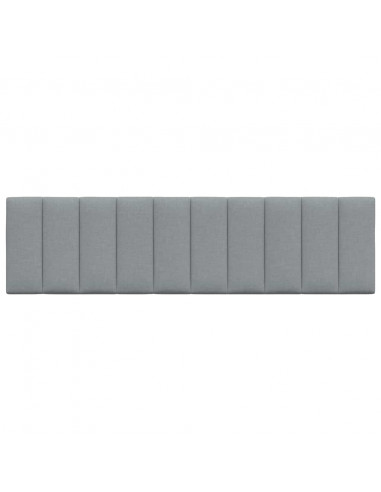 Cuscino Testiera Grigio Chiaro 180 cm in Tessuto