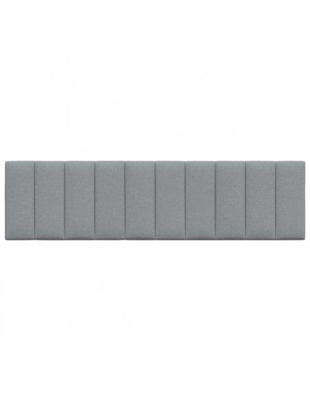 Cuscino Testiera Grigio Chiaro 180 cm in Tessuto