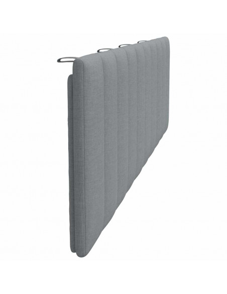 Cuscino Testiera Grigio Chiaro 180 cm in Tessuto