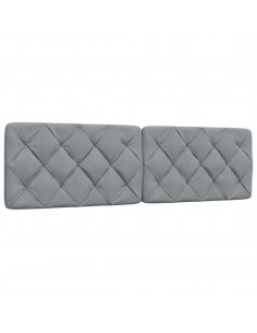 Cuscino Testiera Grigio Chiaro 180 cm in Tessuto