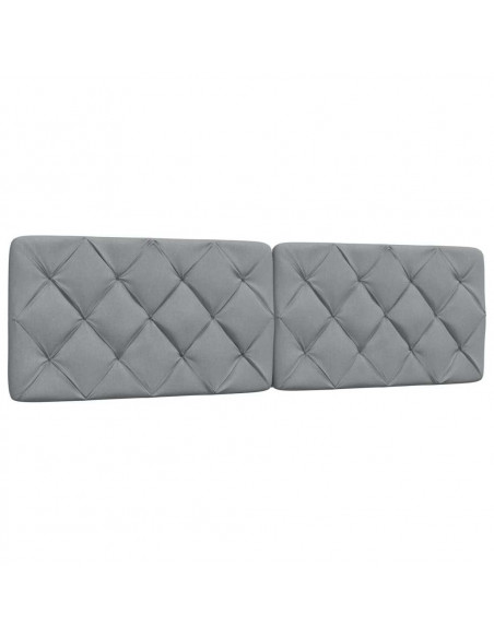 Cuscino Testiera Grigio Chiaro 180 cm in Tessuto