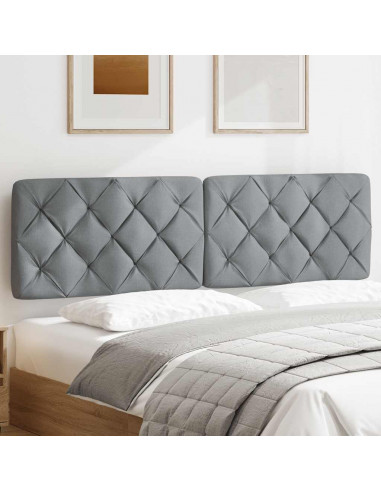 Cuscino Testiera Grigio Chiaro 180 cm in Tessuto