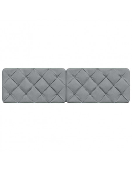 Cuscino Testiera Grigio Chiaro 180 cm in Tessuto