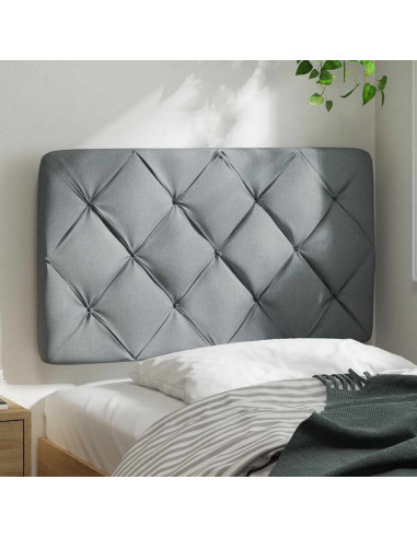 Cuscino Testiera Grigio Chiaro 80 cm in Tessuto