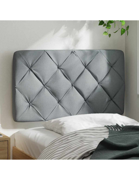 Cuscino Testiera Grigio Chiaro 80 cm in Tessuto