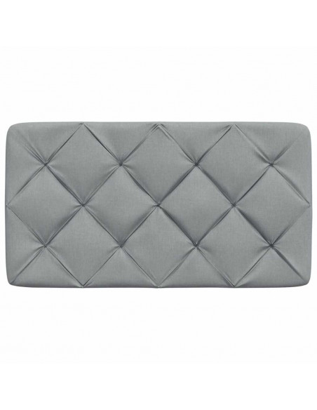 Cuscino Testiera Grigio Chiaro 80 cm in Tessuto
