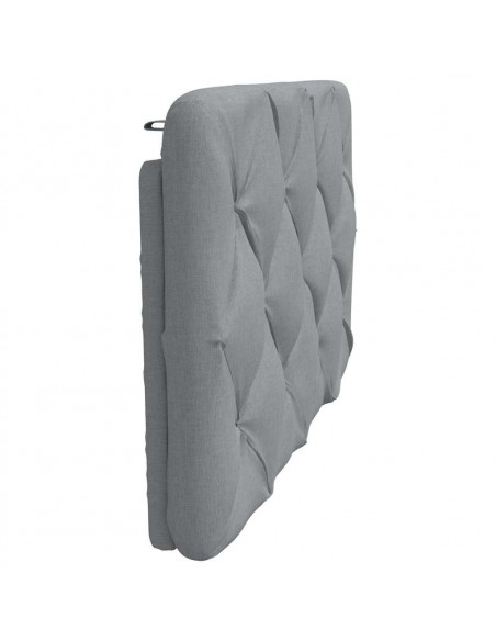 Cuscino Testiera Grigio Chiaro 80 cm in Tessuto