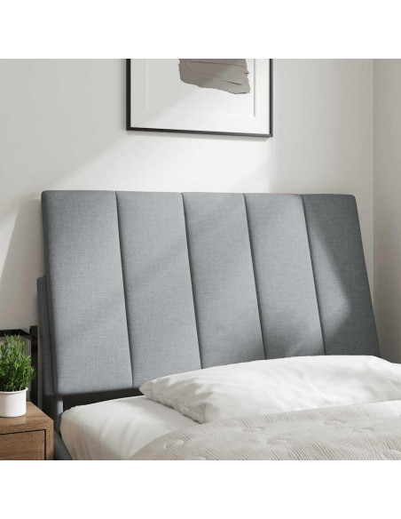 Cuscino Testiera Grigio Chiaro 90 cm in Tessuto