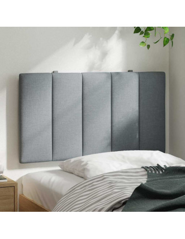 Cuscino Testiera Grigio Chiaro 90 cm in Tessuto