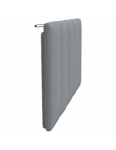 Cuscino Testiera Grigio Chiaro 90 cm in Tessuto