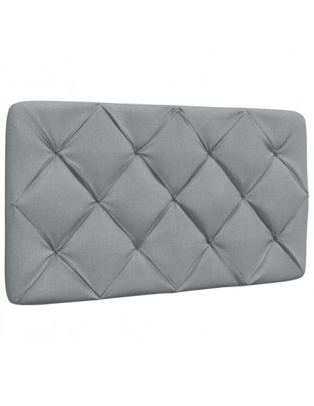 Cuscino Testiera Grigio Chiaro 90 cm in Tessuto