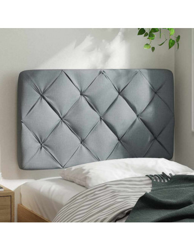Cuscino Testiera Grigio Chiaro 90 cm in Tessuto