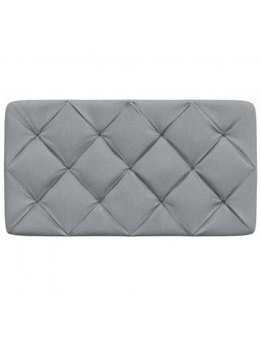 Cuscino Testiera Grigio Chiaro 90 cm in Tessuto