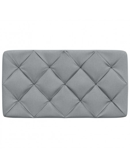 Cuscino Testiera Grigio Chiaro 90 cm in Tessuto