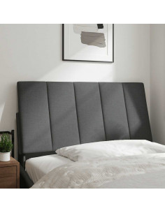 Cuscino Testiera Grigio Scuro 100 cm in Tessuto