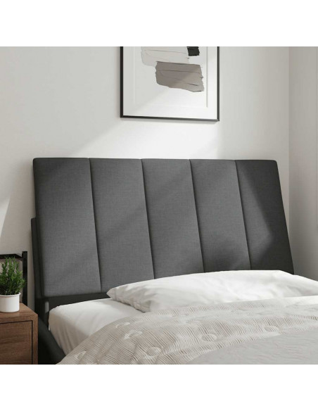 Cuscino Testiera Grigio Scuro 100 cm in Tessuto
