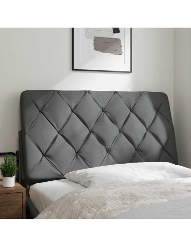 Cuscino Testiera Grigio Scuro 100 cm in Tessuto