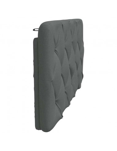 Cuscino Testiera Grigio Scuro 100 cm in Tessuto