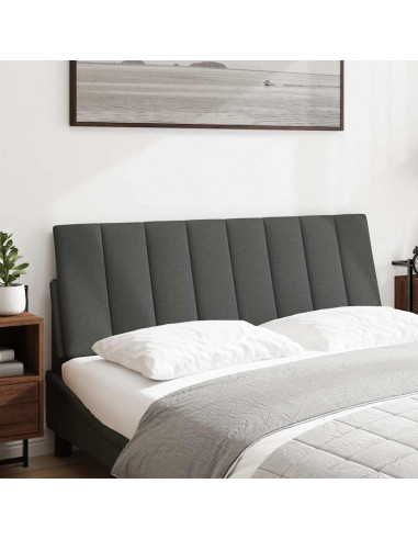 Cuscino Testiera Grigio Scuro 120 cm in Tessuto