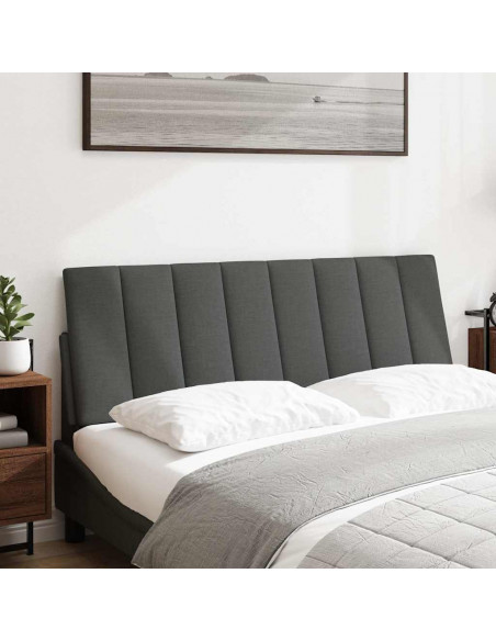 Cuscino Testiera Grigio Scuro 120 cm in Tessuto
