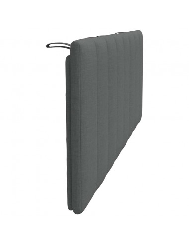 Cuscino Testiera Grigio Scuro 120 cm in Tessuto