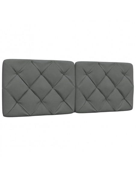 Cuscino Testiera Grigio Scuro 120 cm in Tessuto