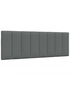Cuscino Testiera Grigio Scuro 140 cm in Tessuto