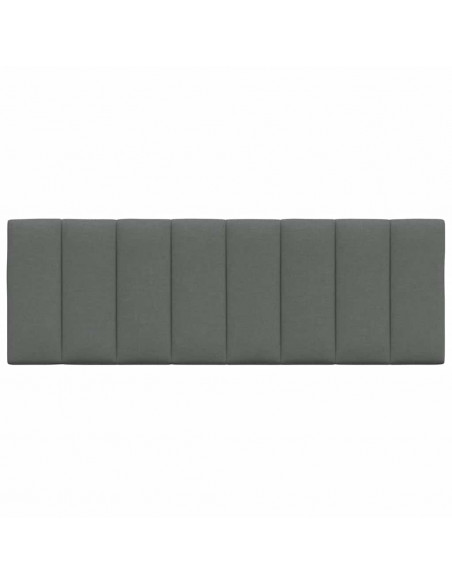 Cuscino Testiera Grigio Scuro 140 cm in Tessuto