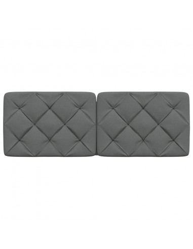 Cuscino Testiera Grigio Scuro 140 cm in Tessuto